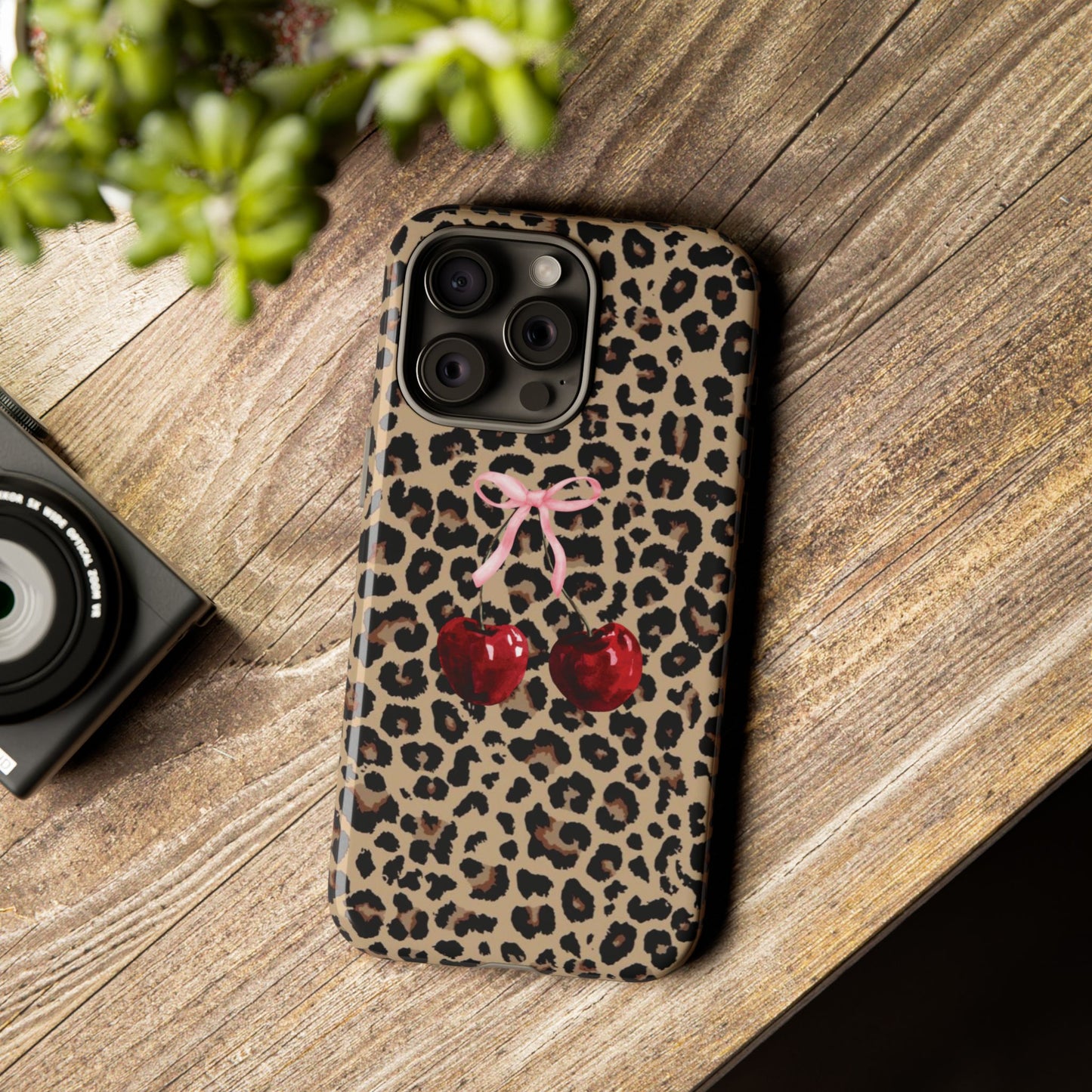 Phone Case: Bows and Cherries