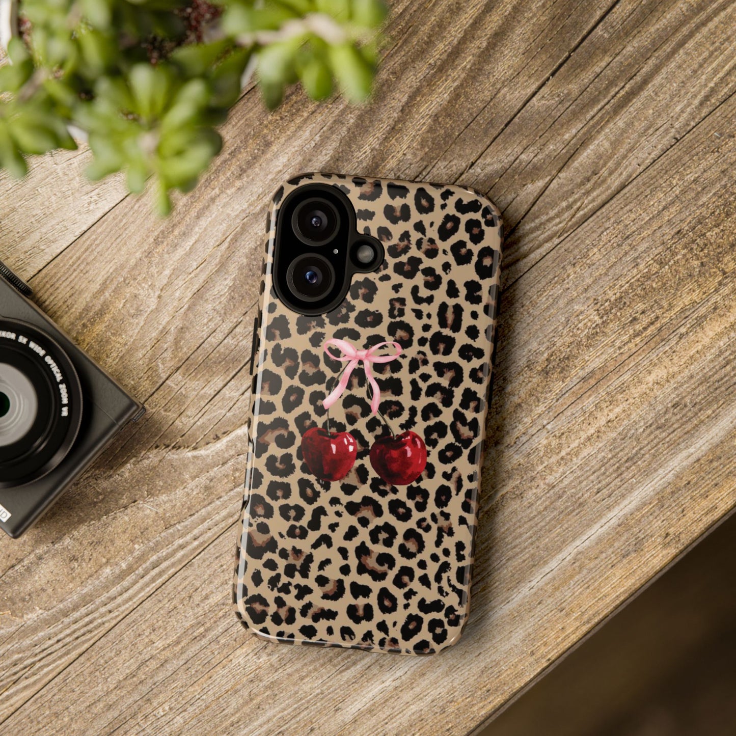 Phone Case: Bows and Cherries