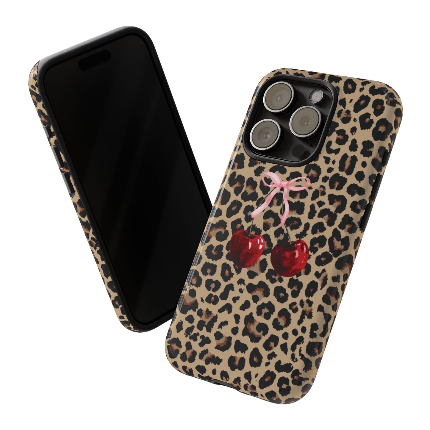 Phone Case: Bows and Cherries